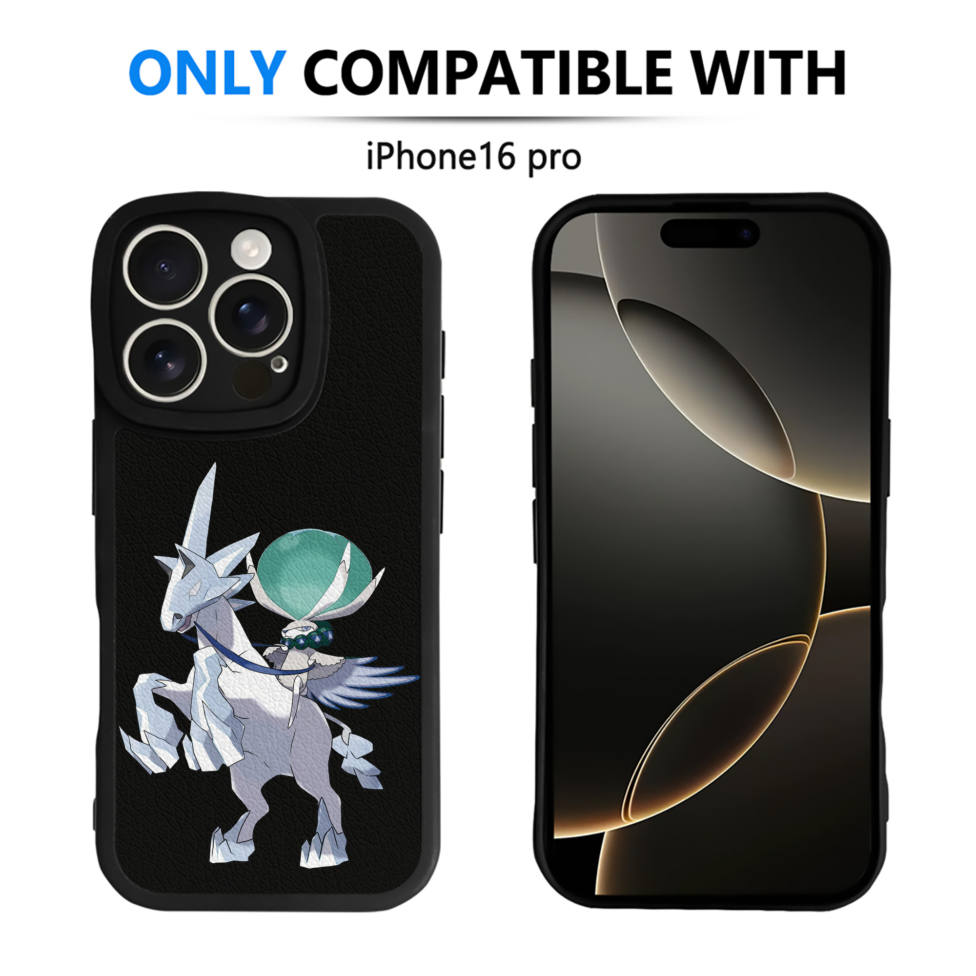 （画像用） ポケットモンスター Pokémon 【iPhone 16シリーズ対応】シリコンスマホケース（レザー調） 材質：シリコン